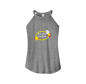 Cox Mill Elementary-Womens Premium Perfect Tri Rocker Tank On-Demand Space Logo