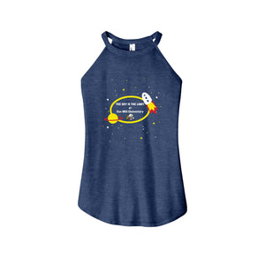 Cox Mill Elementary-Womens Premium Perfect Tri Rocker Tank On-Demand Space Logo