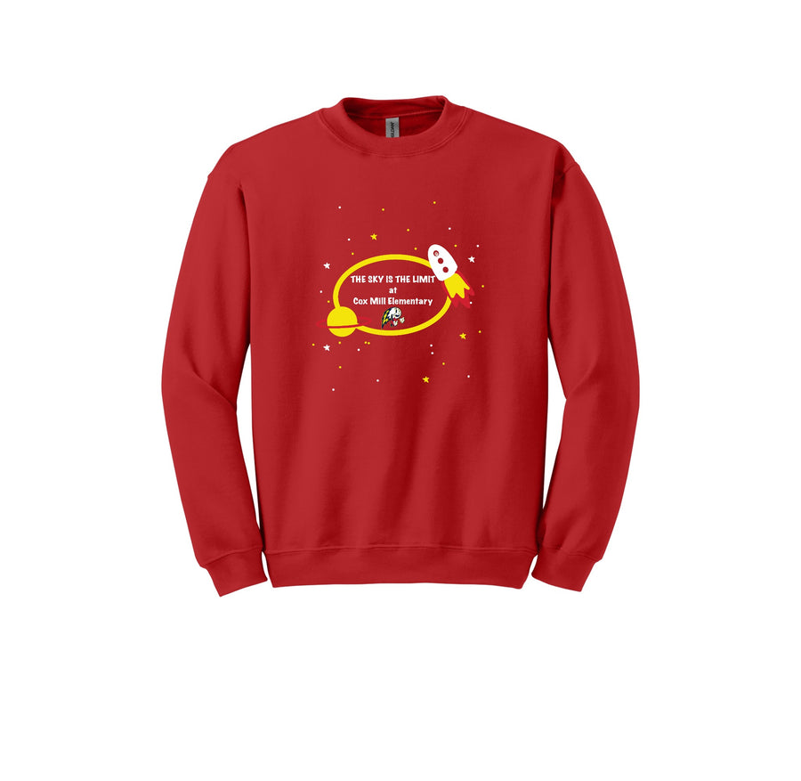 Cox Mill Elementary-Adult Unisex Crewneck Sweatshirt On-Demand Space Logo