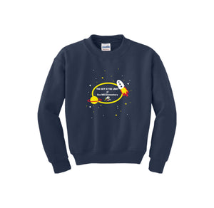 Cox Mill Elementary-Youth Unisex Crewneck Sweatshirt On-Demand Space Logo