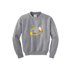 Cox Mill Elementary-Youth Unisex Crewneck Sweatshirt On-Demand Space Logo