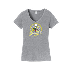 Cox Mill Elementary-Womens Fan Favorite V-Neck Tee On-Demand Circle Logo