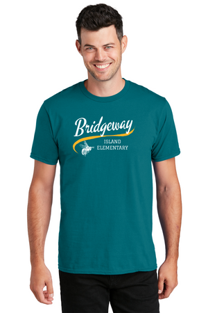 Bridgeway Island-Adult Unisex Fan Favorite Premium Tee Cursive Logo