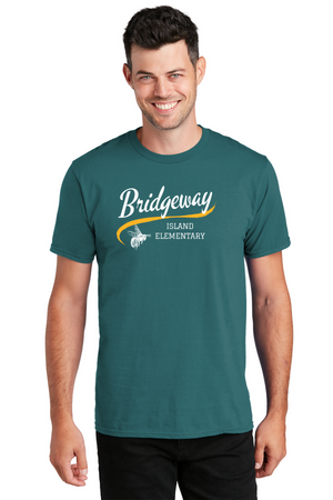 Bridgeway Island-Adult Unisex Fan Favorite Premium Tee Cursive Logo