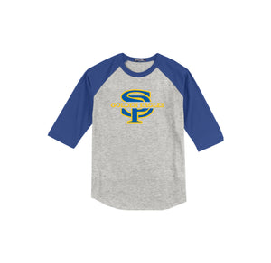 San Pasqual High School-Adult Unisex Baseball Tee On-demand SP Logo