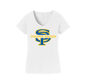 San Pasqual High School-Womens Fan Favorite V-Neck Tee On-Demand SP Logo