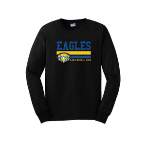 San Pasqual High School Spirit Wear 2024-25 On-Demand-Adult Unisex Long Sleeve Tee On-Demand Eagles Logo