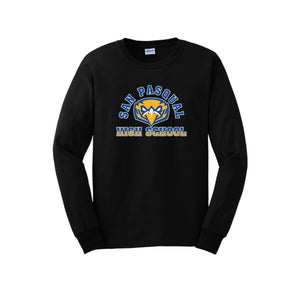 San Pasqual High School Spirit Wear 2024-25 On-Demand-Adult Unisex Long Sleeve Tee On-Demand Curve Logo