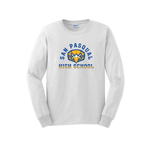 San Pasqual High School Spirit Wear 2024-25 On-Demand-Adult Unisex Long Sleeve Tee On-Demand Curve Logo