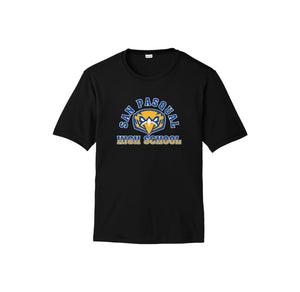 San Pasqual High School Spirit Wear 2024-25 On-Demand-Adult Unisex Dri-Fit Shirt On-Demand Curve Logo