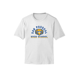 San Pasqual High School Spirit Wear 2024-25 On-Demand-Adult Unisex Dri-Fit Shirt On-Demand Curve Logo