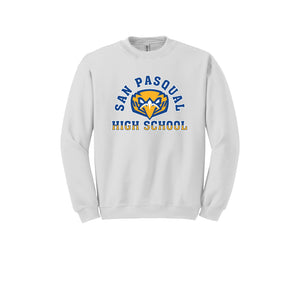 San Pasqual High School-Adult Unisex Crewneck Sweatshirt On-Demand Curve Logo