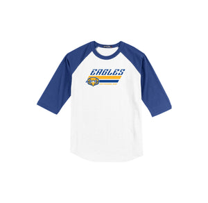 San Pasqual High School-Adult Unisex Baseball Tee On-Demand Stripes Logo