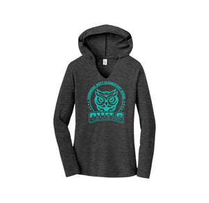 Mott Elementary Spirit Wear 2024 On-Demand-Womens Premium Perfect Tri Long Sleeve Hoodie On-Demand Teal Owl