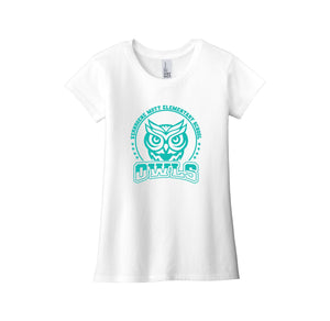 Mott Elementary Spirit Wear 2024 On-Demand-Girls Youth Premium Tee On-Demand Teal Owl