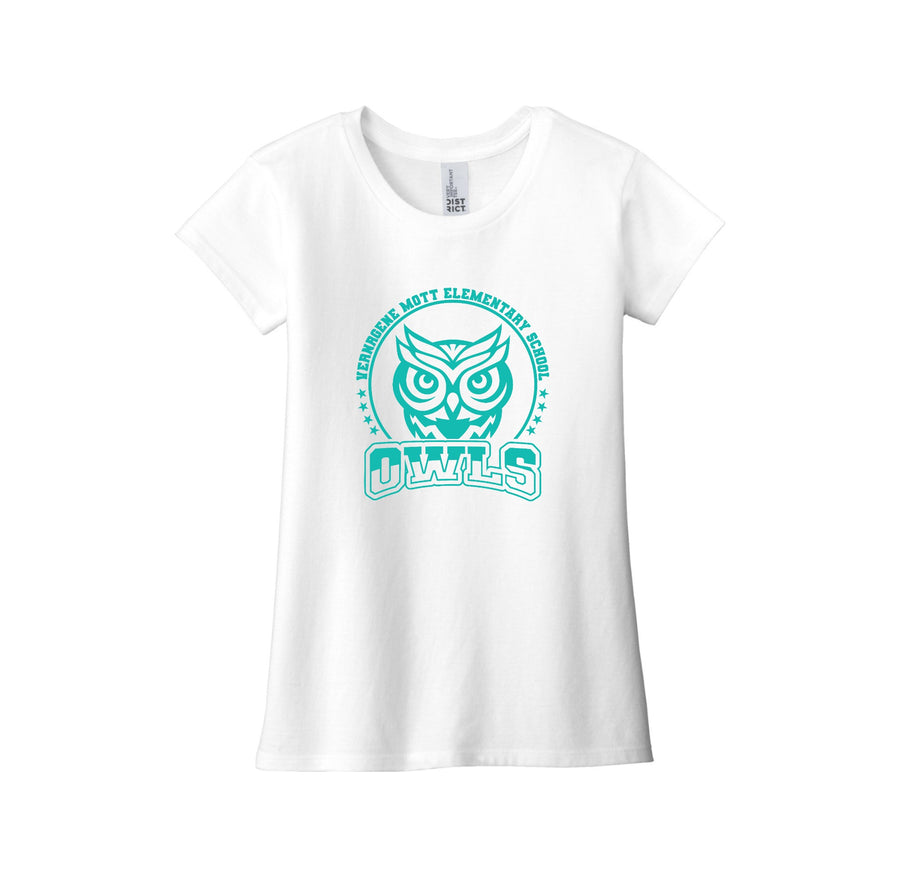 Mott Elementary Spirit Wear 2024 On-Demand-Girls Youth Premium Tee On-Demand Teal Owl