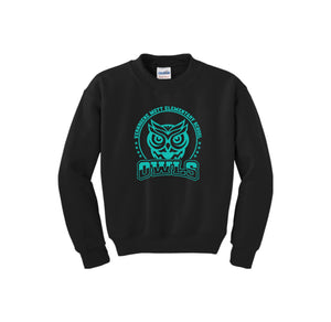 Mott Elementary Spirit Wear 2024 On-Demand-Youth Unisex Crewneck Sweatshirt On-Demand Teal Owl