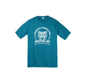 Mott Elementary Spirit Wear 2024 On-Demand-Youth Unisex Dri-Fit Shirt On-Demand White Owl