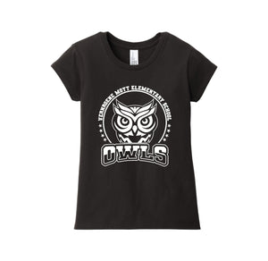 Mott Elementary Spirit Wear 2024 On-Demand-Girls Youth Premium Tee On-Demand White Owl