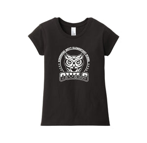 Mott Elementary Spirit Wear 2024 On-Demand-Girls Youth Premium Tee On-Demand White Owl