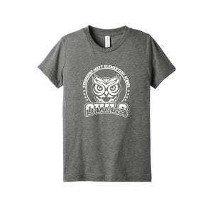 Mott Elementary Spirit Wear 2024 On-Demand-Youth Unisex Premium Triblend Short Sleeve Tee On-Demand White Owl