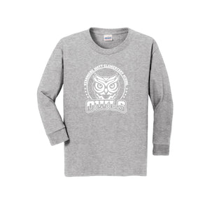 Mott Elementary Spirit Wear 2024 On-Demand-Youth Unisex Long Sleeve Tee On-Demand White Owl