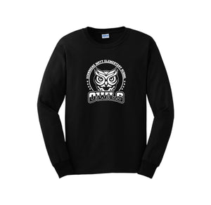 Mott Elementary Spirit Wear 2024 On-Demand-Adult Unisex Long Sleeve Tee On-Demand White Owl