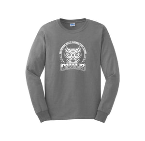 Mott Elementary Spirit Wear 2024 On-Demand-Adult Unisex Long Sleeve Tee On-Demand White Owl