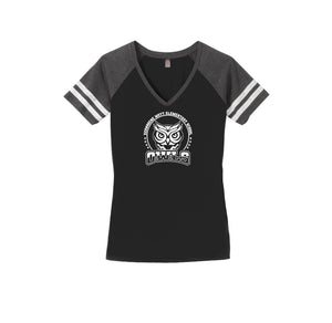 Mott Elementary Spirit Wear 2024 On-Demand-Womens Premium Game V-Neck Tee On-Demand White Owl