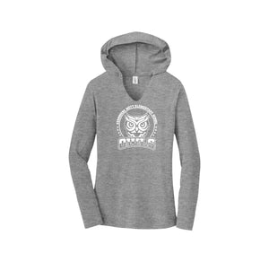 Mott Elementary Spirit Wear 2024 On-Demand-Womens Premium Perfect Tri Long Sleeve Hoodie On-Demand White Owl