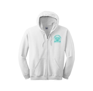 Mott Elementary Spirit Wear 2024 On-Demand-Adult Unisex Full-Zip Hooded Sweatshirt On-Demand Teal Owl