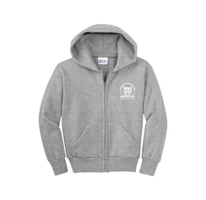 Mott Elementary Spirit Wear 2024 On-Demand-Youth Unisex Full-Zip Hooded Sweatshirt On-Demand White Owl