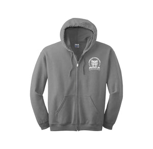 Mott Elementary Spirit Wear 2024 On-Demand-Adult Unisex Full-Zip Hooded Sweatshirt On-Demand White Owl