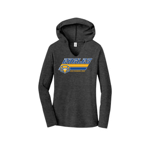 San Pasqual High School-Womens Premium Perfect Tri Long Sleeve Hoodie On-Demand Stripes Logo