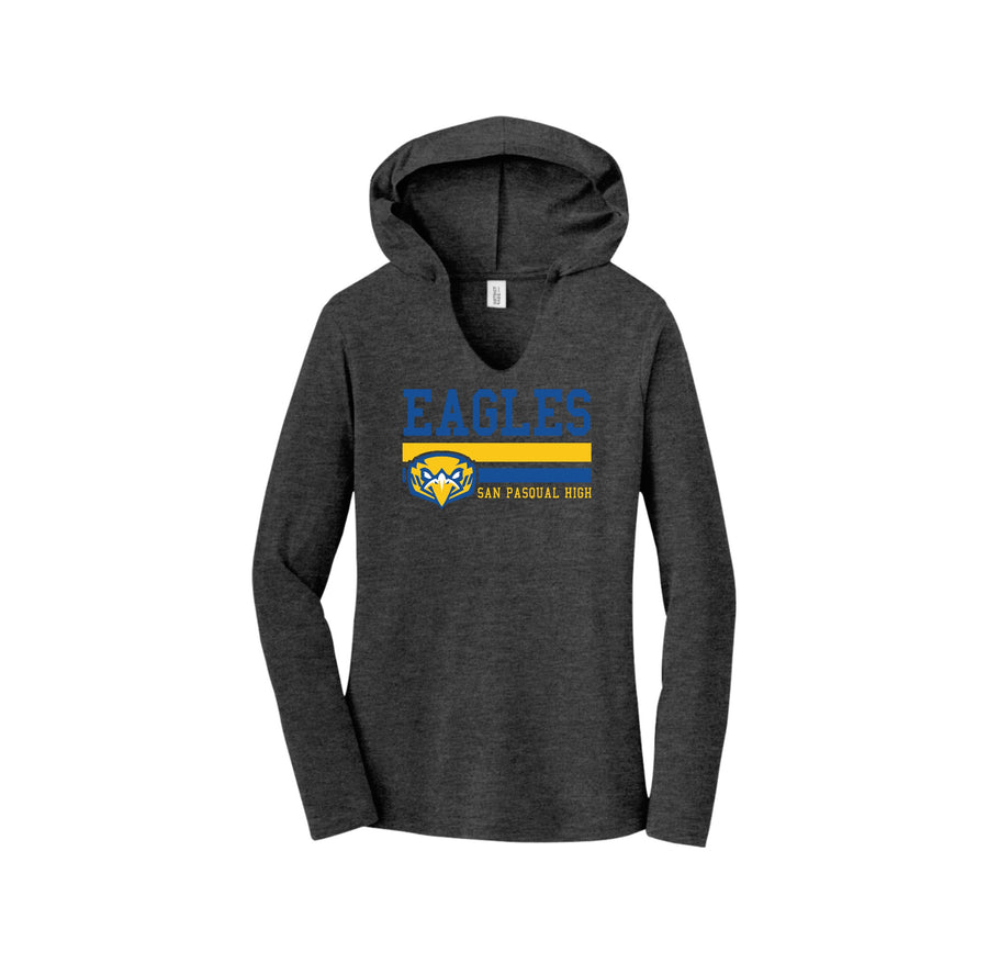 San Pasqual High School-Womens Premium Perfect Tri Long Sleeve Hoodie On-Demand Eagles Logo