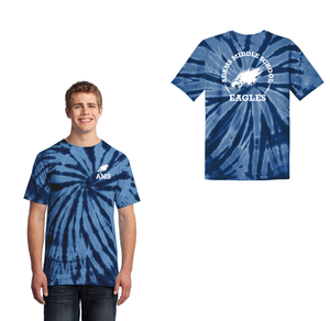 Adams Middle School Spirit Wear 2024-25 On Demand-Adult Unisex Tie-Dye Shirt