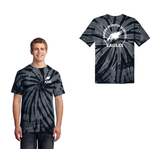 Adams Middle School Spirit Wear 2024-25 On Demand-Adult Unisex Tie-Dye Shirt