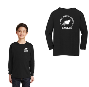 Adams Middle School Spirit Wear 2024-25 On Demand-Youth Unisex Long Sleeve Tee