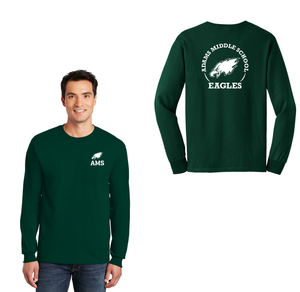 Adams Middle School Spirit Wear 2024-25 On Demand-Adult Unisex Long Sleeve Tee