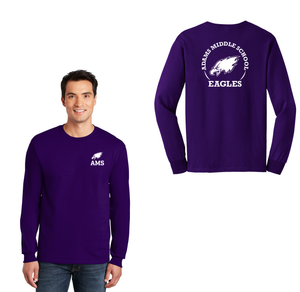 Adams Middle School Spirit Wear 2024-25 On Demand-Adult Unisex Long Sleeve Tee