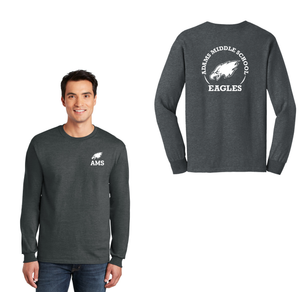 Adams Middle School Spirit Wear 2024-25 On Demand-Adult Unisex Long Sleeve Tee