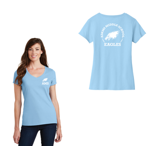 Adams Middle School Spirit Wear 2024-25 On Demand-Womens Fan Favorite V-Neck Tee