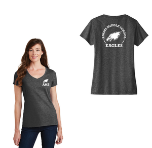 Adams Middle School Spirit Wear 2024-25 On Demand-Womens Fan Favorite V-Neck Tee