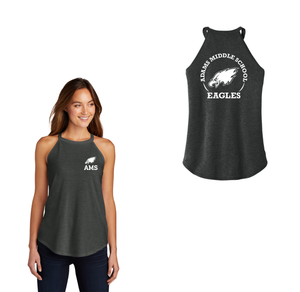 Adams Middle School Spirit Wear 2024-25 On Demand-Womens Premium Perfect Tri Rocker Tank