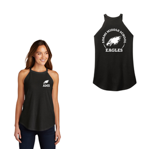 Adams Middle School Spirit Wear 2024-25 On Demand-Womens Premium Perfect Tri Rocker Tank