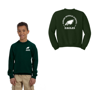 Adams Middle School Spirit Wear 2024-25 On Demand-Youth Unisex Crewneck Sweatshirt