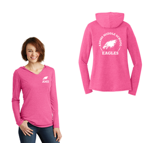 Adams Middle School Spirit Wear 2024-25 On Demand-Womens Premium Perfect Tri Long Sleeve Hoodie