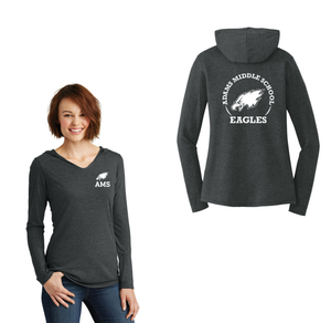 Adams Middle School Spirit Wear 2024-25 On Demand-Womens Premium Perfect Tri Long Sleeve Hoodie