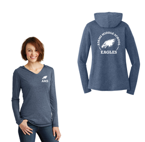 Adams Middle School Spirit Wear 2024-25 On Demand-Womens Premium Perfect Tri Long Sleeve Hoodie