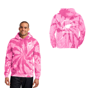 Adams Middle School Spirit Wear 2024-25 On Demand-Adult Unisex Tie-Dye Pullover Hooded Sweatshirt